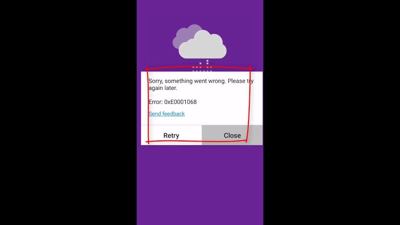 Onenote 0xe0001075